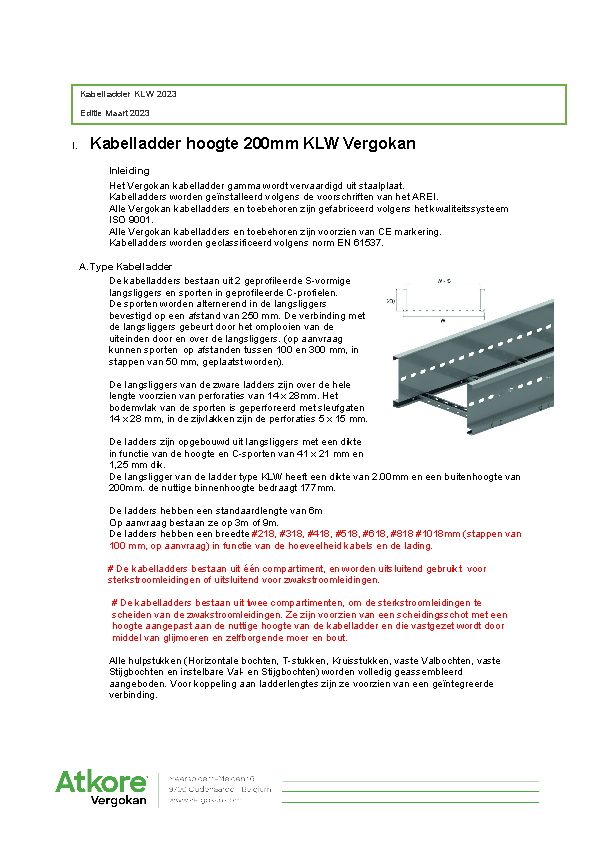 3.Lastenboek_KLW200_Zware_Kabelladders_Vergokan_2023